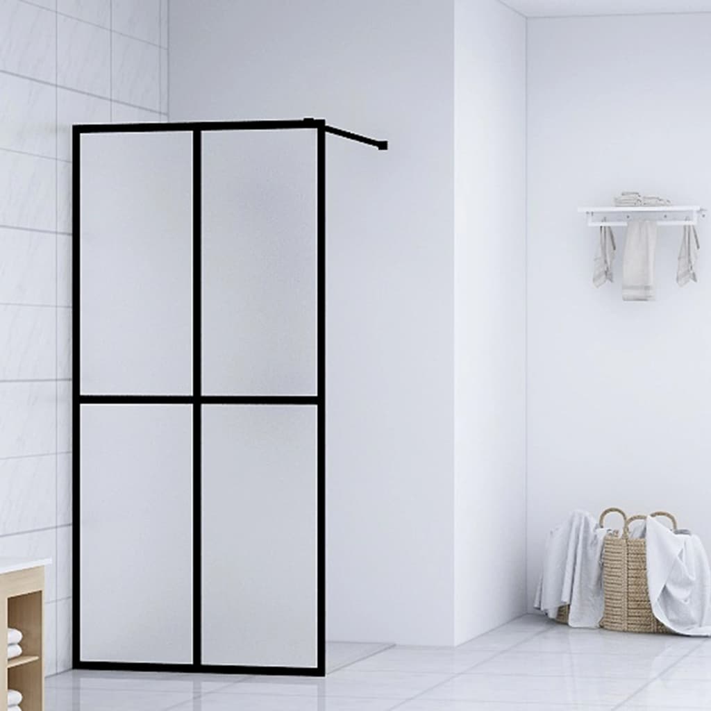 VidaXL Walk-in Duschwand 118x190 cm Mattiertes Glas