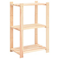 Vidaxl opbergrek 3-laags 60x38x90 cm massief grenenhout 150 kg