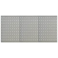 Vidaxl gaatjespaneel wandgemonteerd 3 st 40x58 cm staal