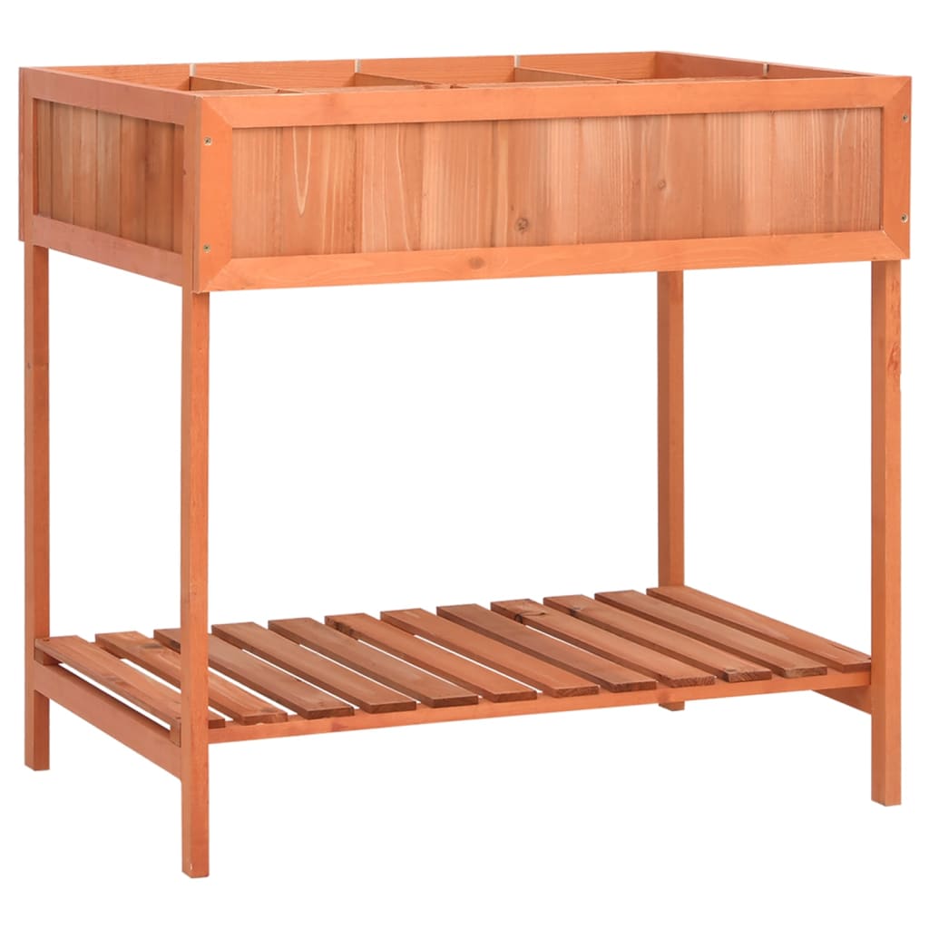Vidaxx Kräuterpflanzen Abfalleimer 80x60x80 cm Festkieferholz