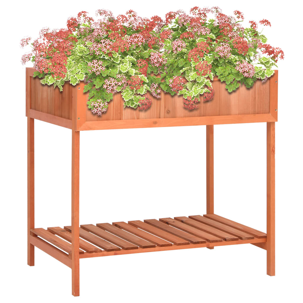 Vidaxx Kräuterpflanzen Abfalleimer 80x60x80 cm Festkieferholz