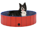 VidaXL Faltbarer Hundepool 120x30 cm PVC Rot