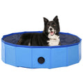 VidaXL Faltbarer Hundepool 80x20 cm PVC Blau