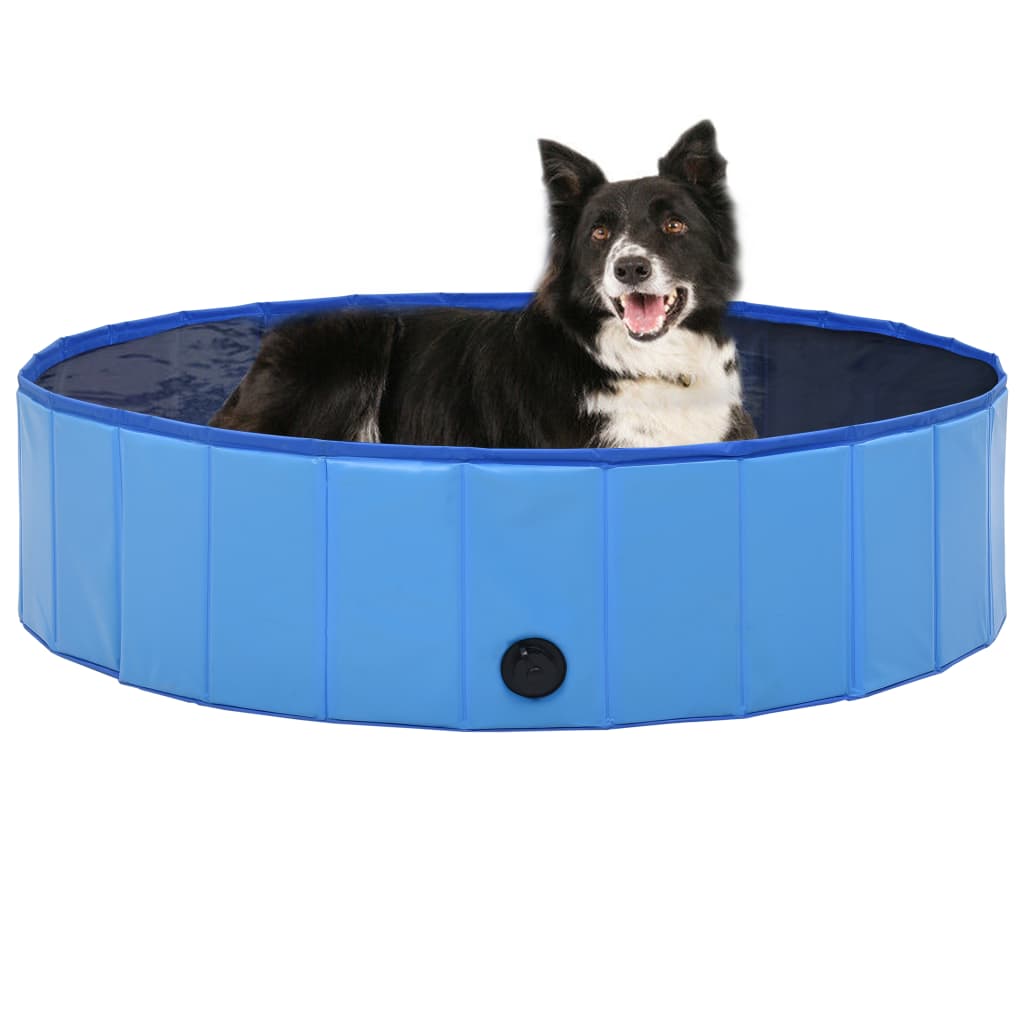 VidaXL Faltbarer Hundepool 120x30 cm PVC Blau