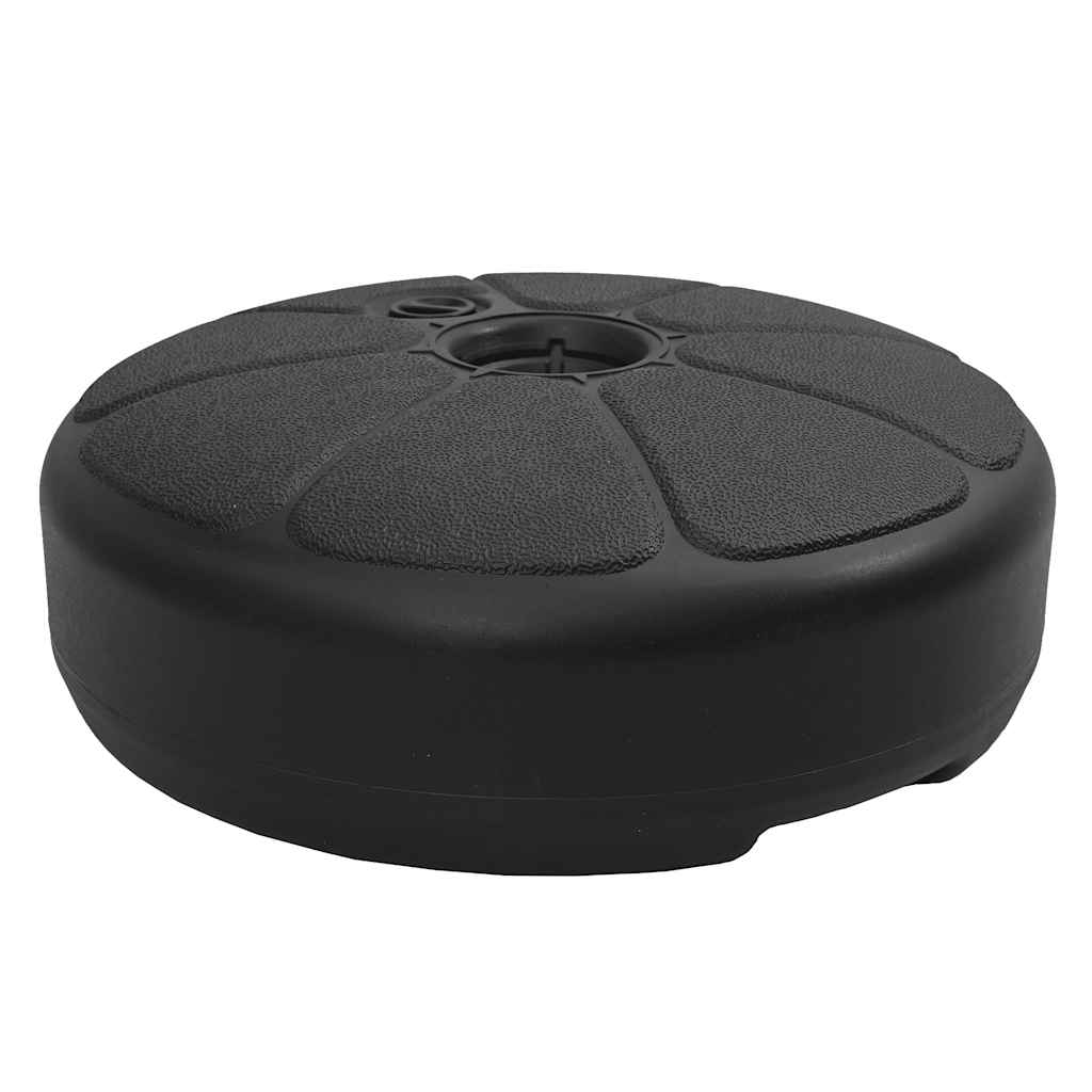 VidaXL Sonnenschirmständer, gefüllt mit Sand und Wasser, 15 l, schwarz