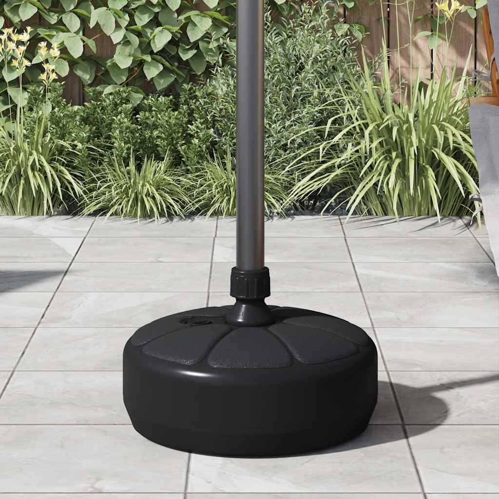 VidaXL Sonnenschirmständer, gefüllt mit Sand und Wasser, 15 l, schwarz