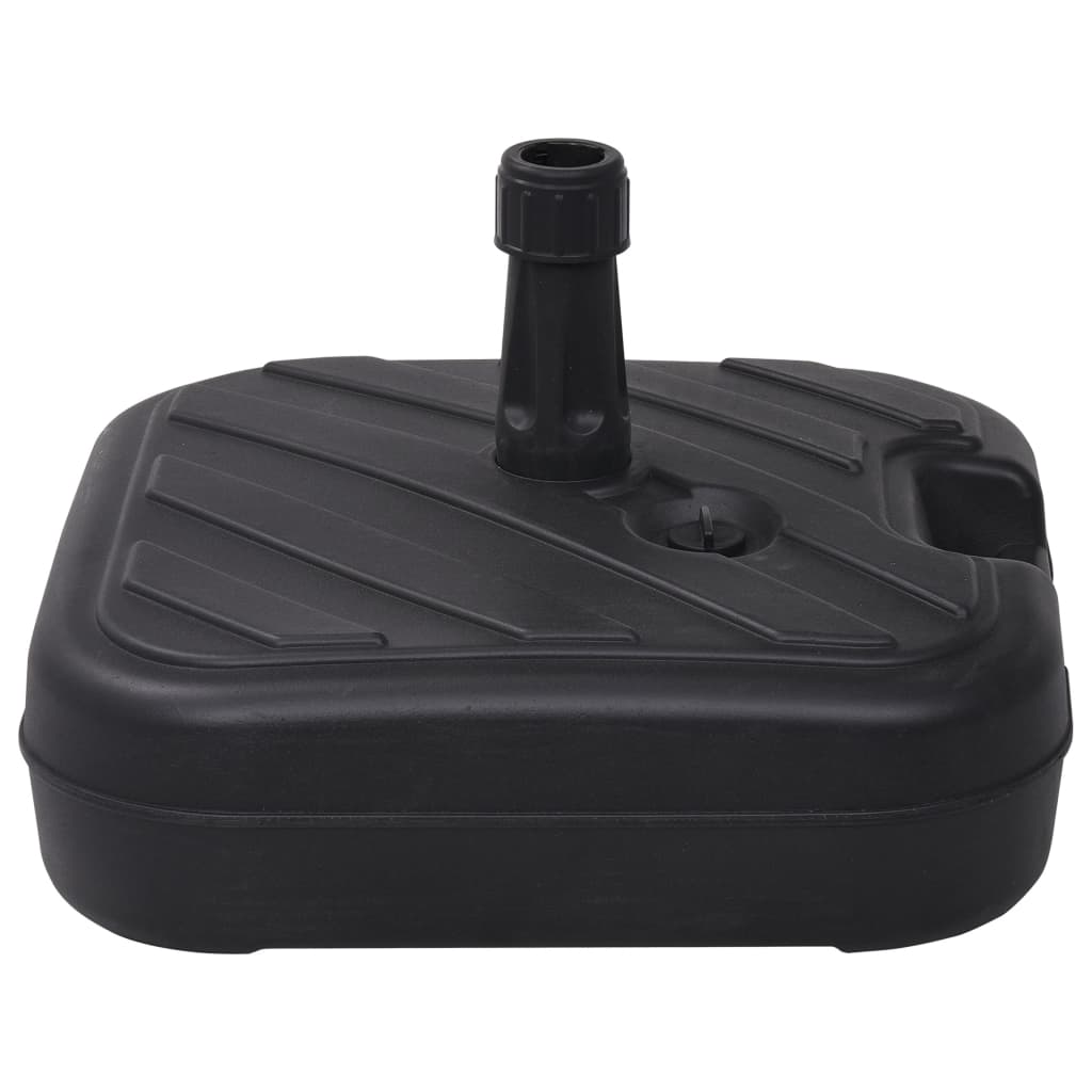 VidaXL Sonnenschirmständer, gefüllt mit Sand und Wasser, 24 l, schwarz