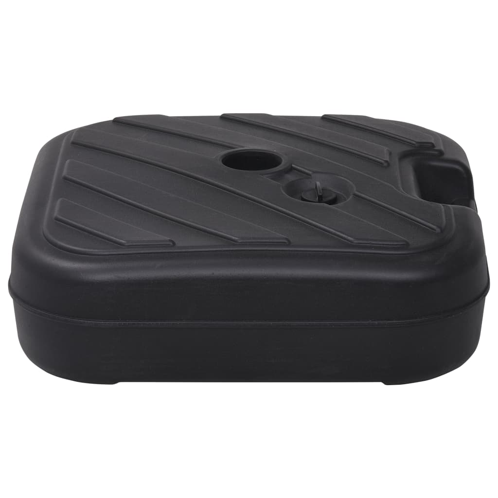 VidaXL Sonnenschirmständer, gefüllt mit Sand und Wasser, 24 l, schwarz