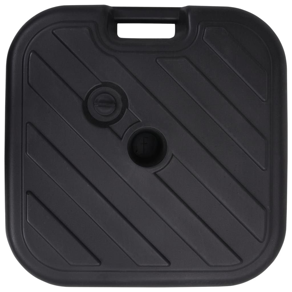 VidaXL Sonnenschirmständer, gefüllt mit Sand und Wasser, 24 l, schwarz