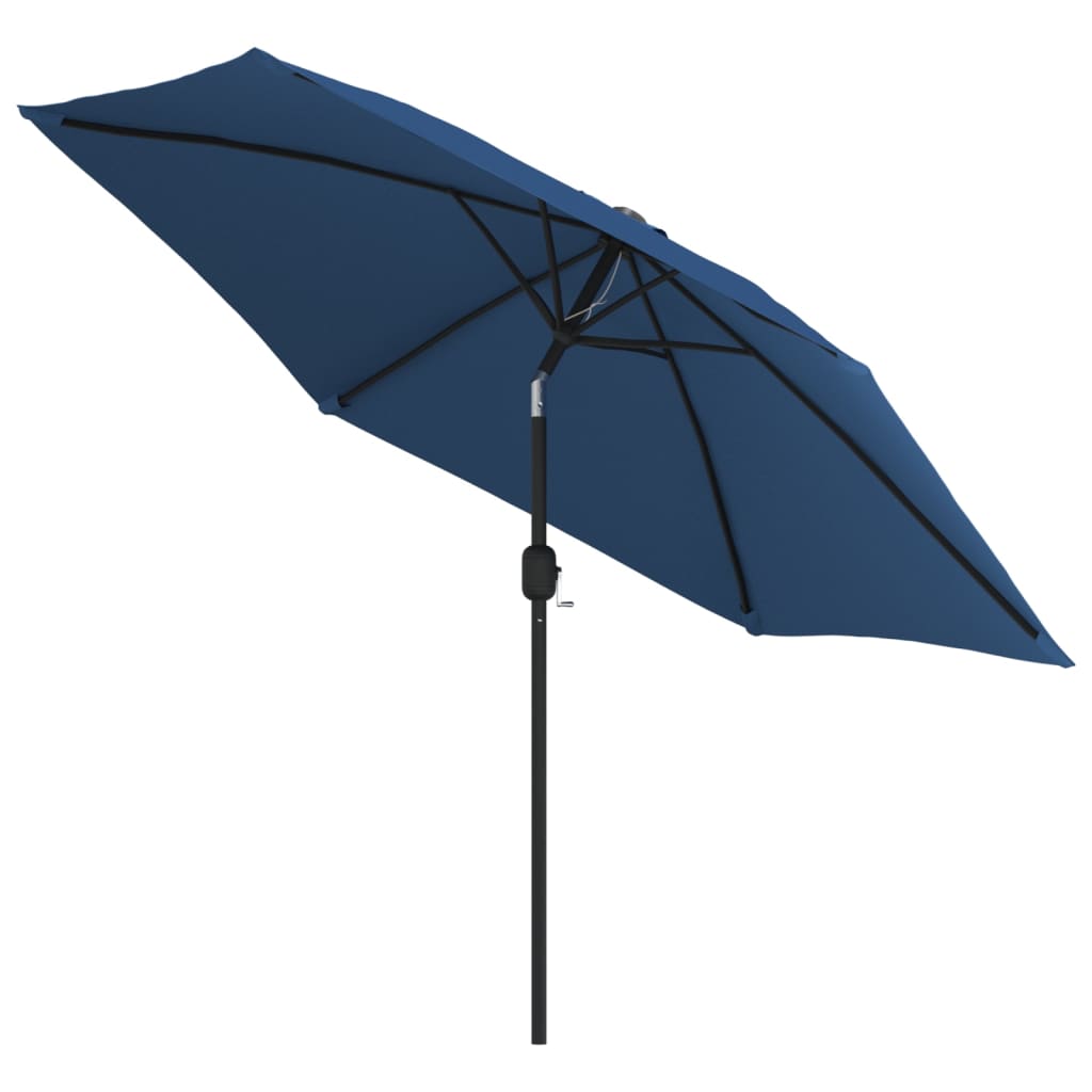 VIDAXL - Sonnenschirm mit Metallstange 300 cm blau