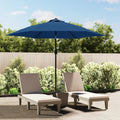 VIDAXL - Sonnenschirm mit Metallstange 300 cm blau