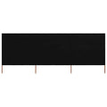 Vidaxl windscherm 3-panelen 400x120 cm stof zwart