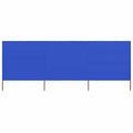 Vidaxl windscherm 3-panelen 400x120 cm stof azuurblauw