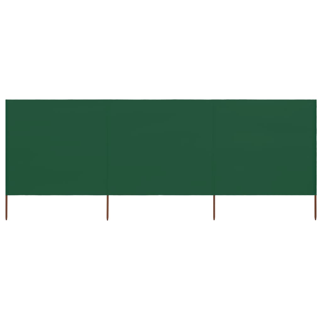 Vidaxl windscherm 3-panelen 400x160 cm stof groen