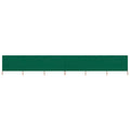 Vidaxl windscherm 6-panelen 800x120 cm stof groen