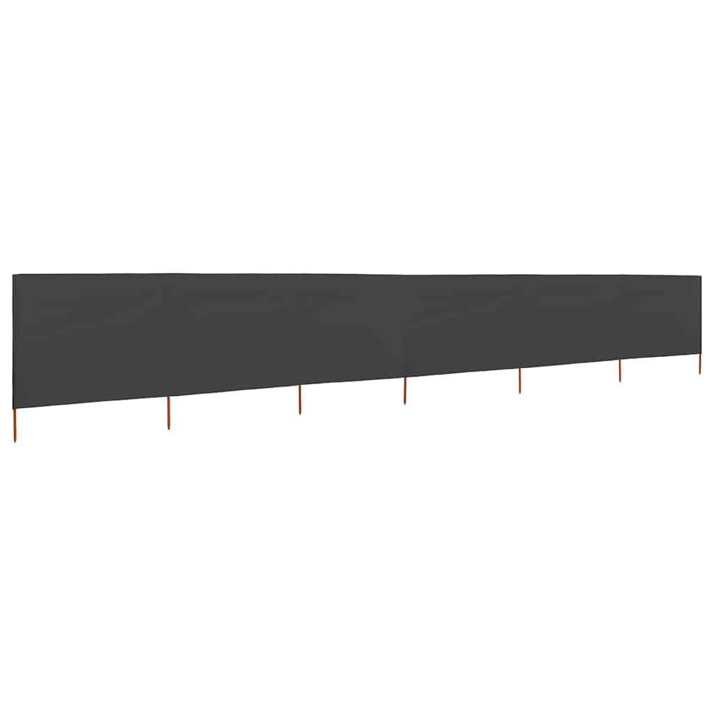 VidaXL Windschutzscheibenplane, 6-teilig, 800 x 120 cm, Stoff, Anthrazit