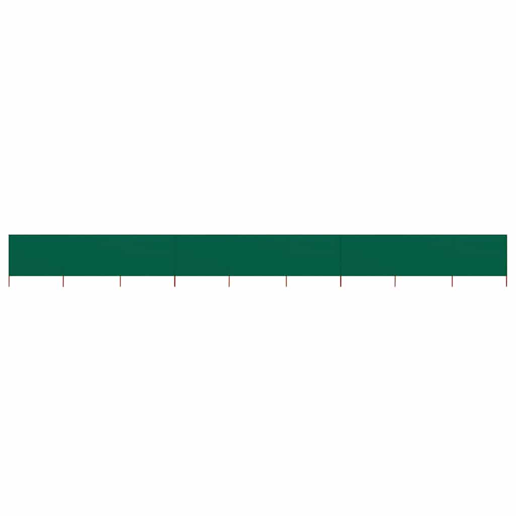 Vidaxl windscherm 9-panelen 1200x160 cm stof groen