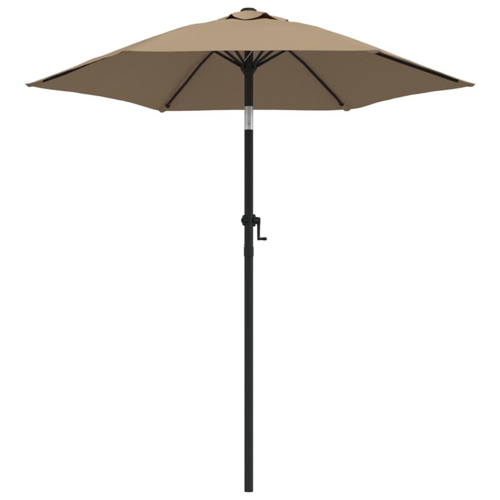 VidaXL Sonnenschirm 200x224 cm Aluminium Taupe