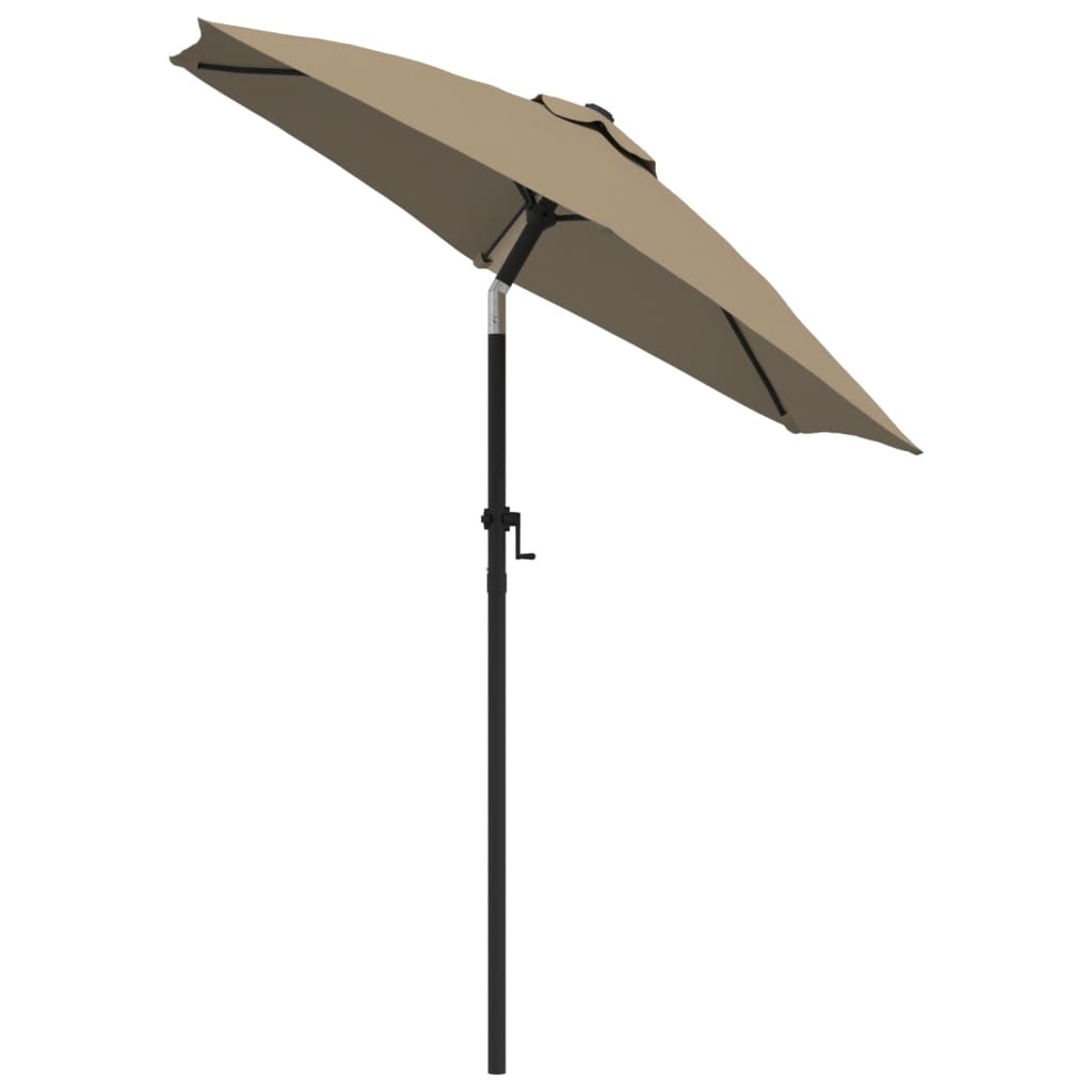 VidaXL Sonnenschirm 200x224 cm Aluminium Taupe