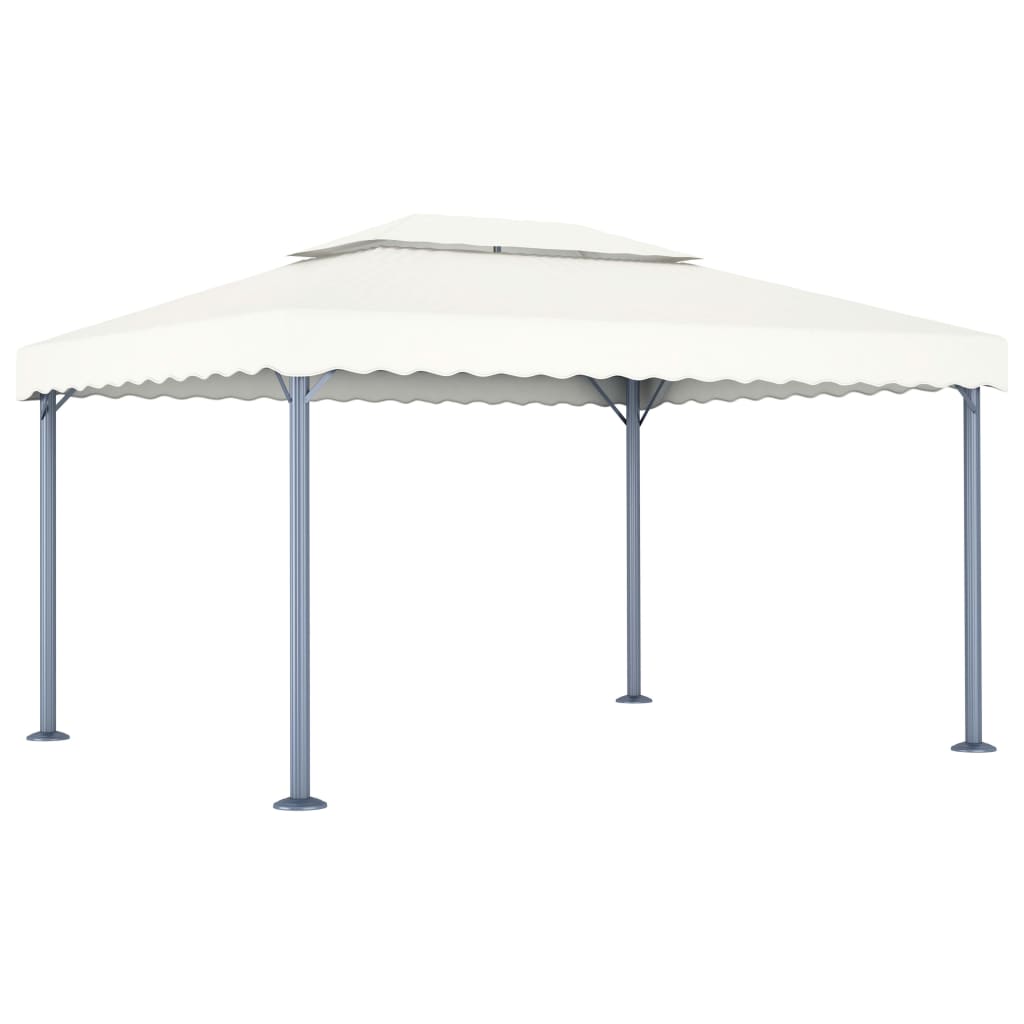 VidaXL Laube 400x300 cm Aluminium creme