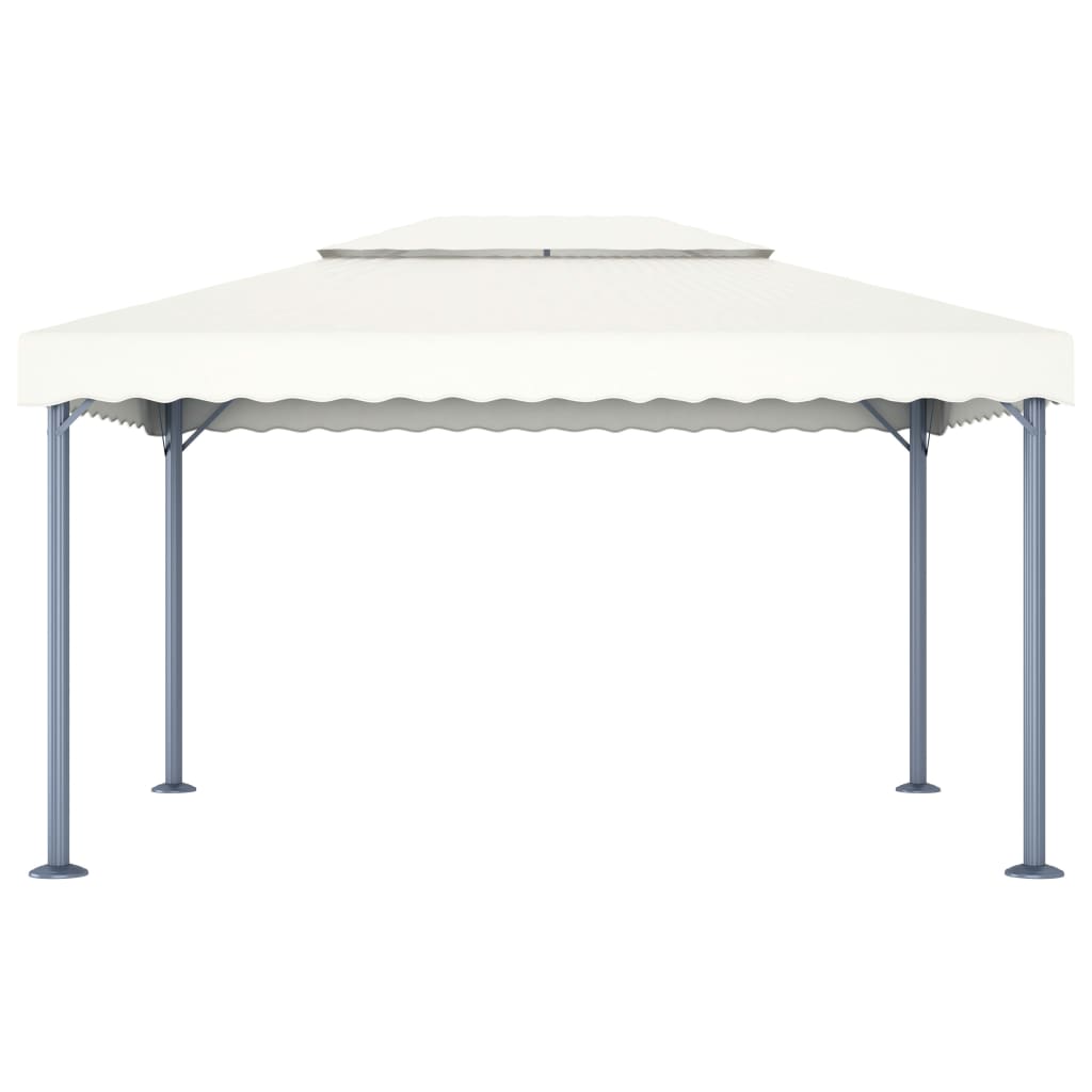 VidaXL Laube 400x300 cm Aluminium creme