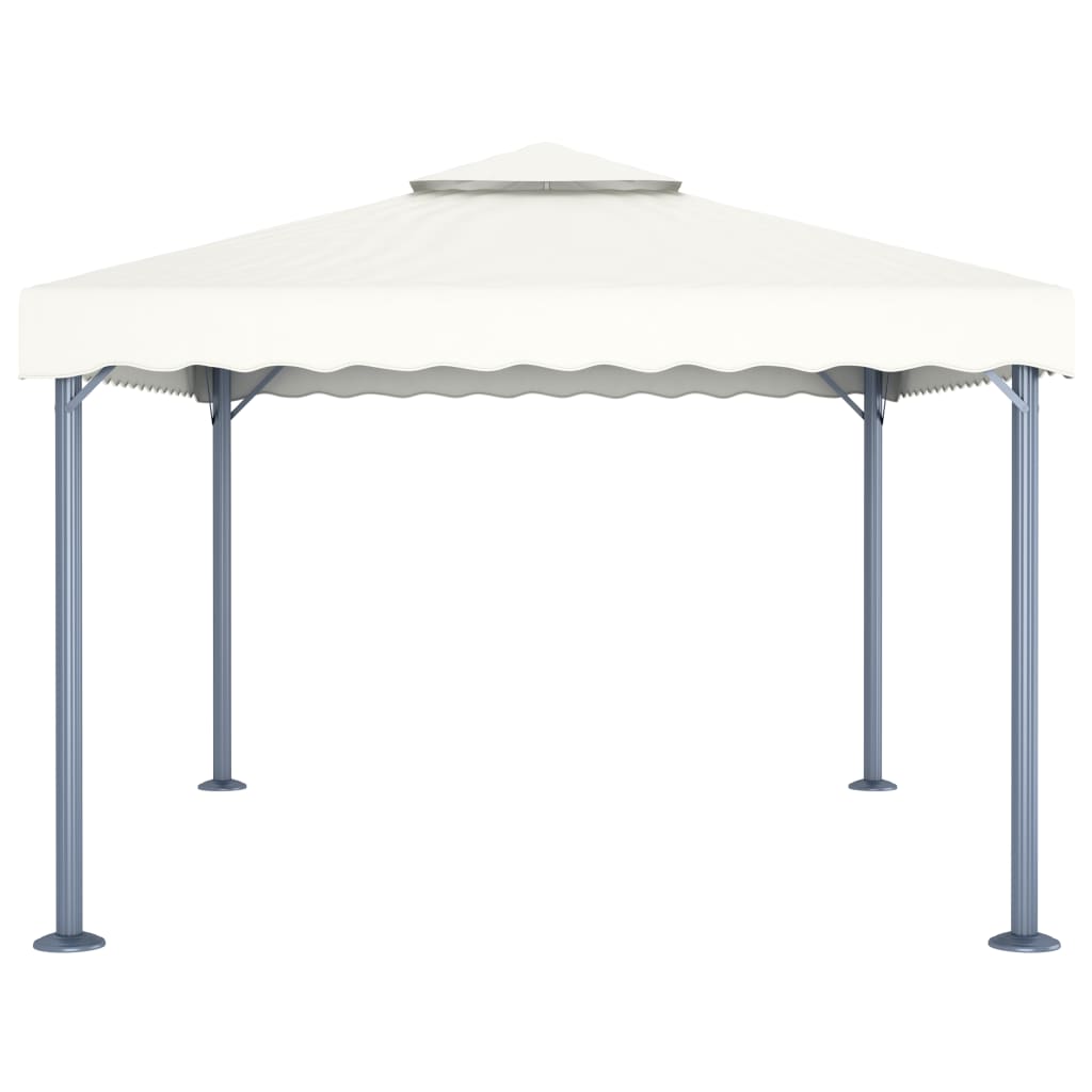 VidaXL Laube 400x300 cm Aluminium creme