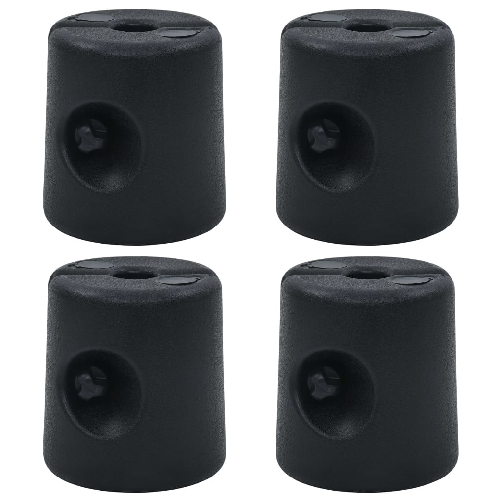 VidaXL Pavillongewichte, 4 Stück pro Packung, schwarz