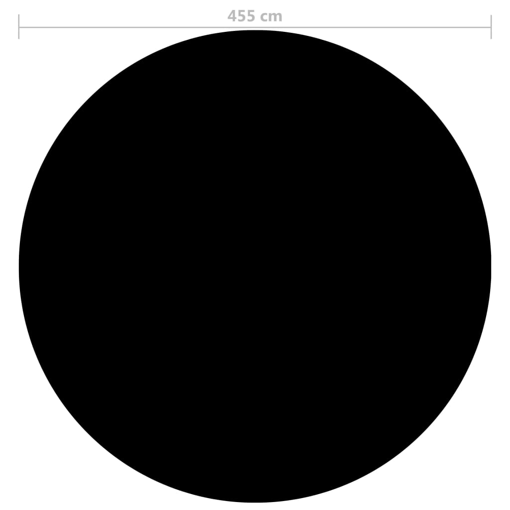 VidaXL Schwimmbadabdeckung 455 cm PE Schwarz
