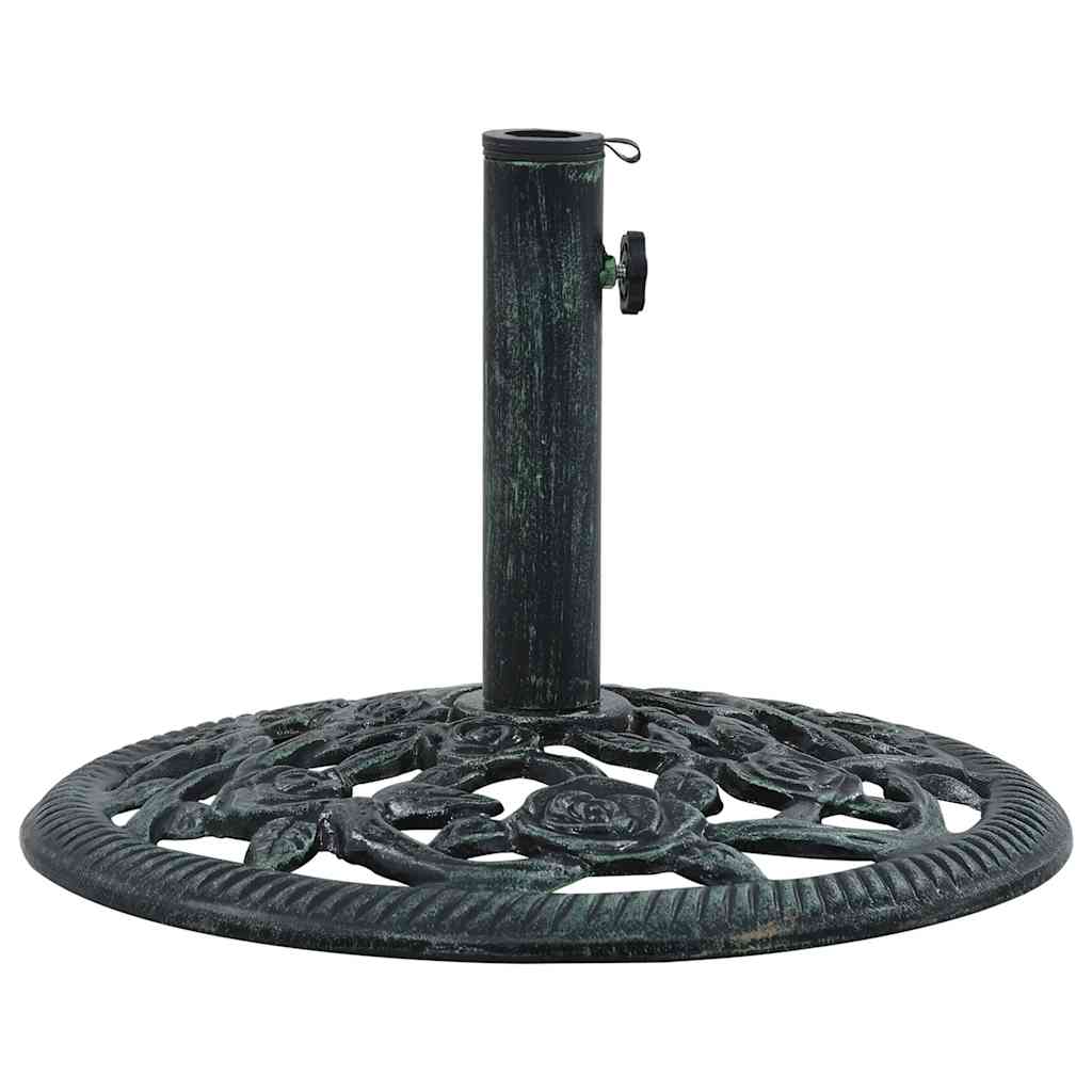 vidaXL Sonnenschirmfuß 9 kg 40 cm Gusseisengrün