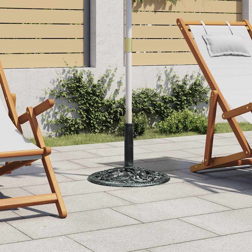 vidaXL Sonnenschirmfuß 9 kg 40 cm Gusseisengrün