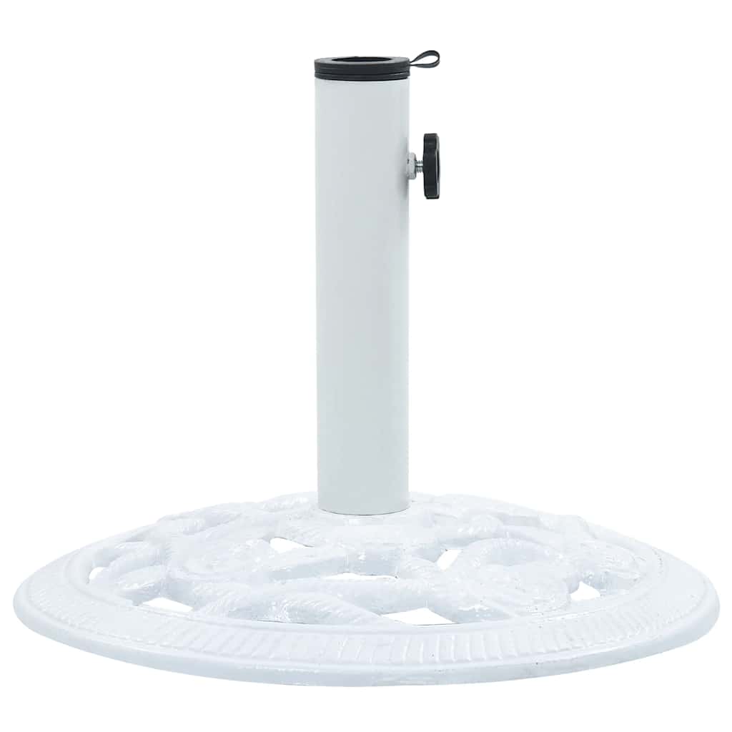 VidaXL Sonnenschirmfuß 9 kg 40 cm Gusseisen weiß