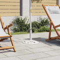 VidaXL Sonnenschirmfuß 9 kg 40 cm Gusseisen weiß