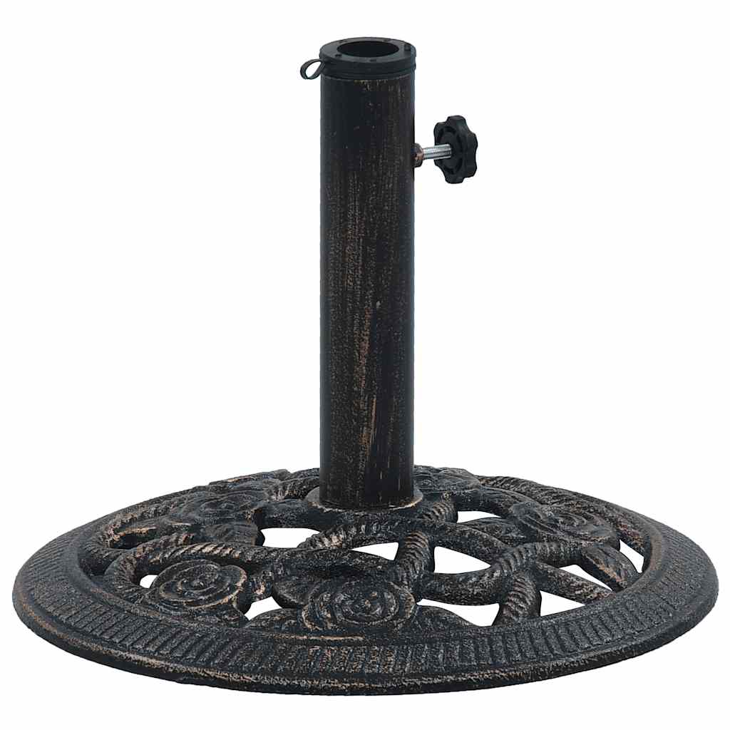 VidaXL Sonnenschirmfuß, 9 kg, 40 cm, Ausführung in Schwarz und Bronze