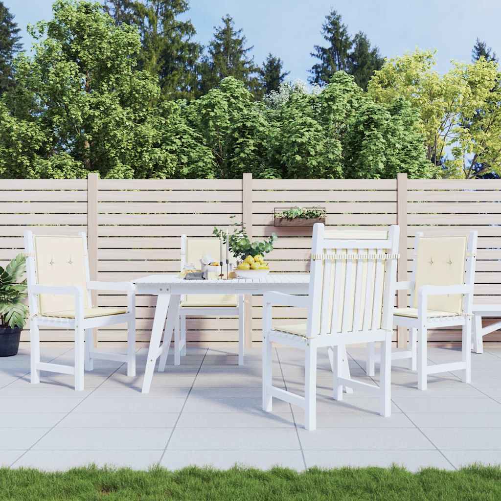 VidaXL Gartenstuhlkissen mit niedriger Rückenlehne, 4 Stück, 100 x 50 x 3 cm, Oxford-Gewebe, Anthrazit