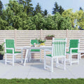 Vidaxl tuinstoelkussens lage rug 4 st 100x50x3 cm oxford stof groen