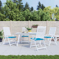 Vidaxl tuinstoelkussens 4 st 40x40x4 cm oxford stof blauw