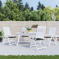 Vidaxl tuinstoelkussens 4 st 40x40x3 cm oxford stof zwart