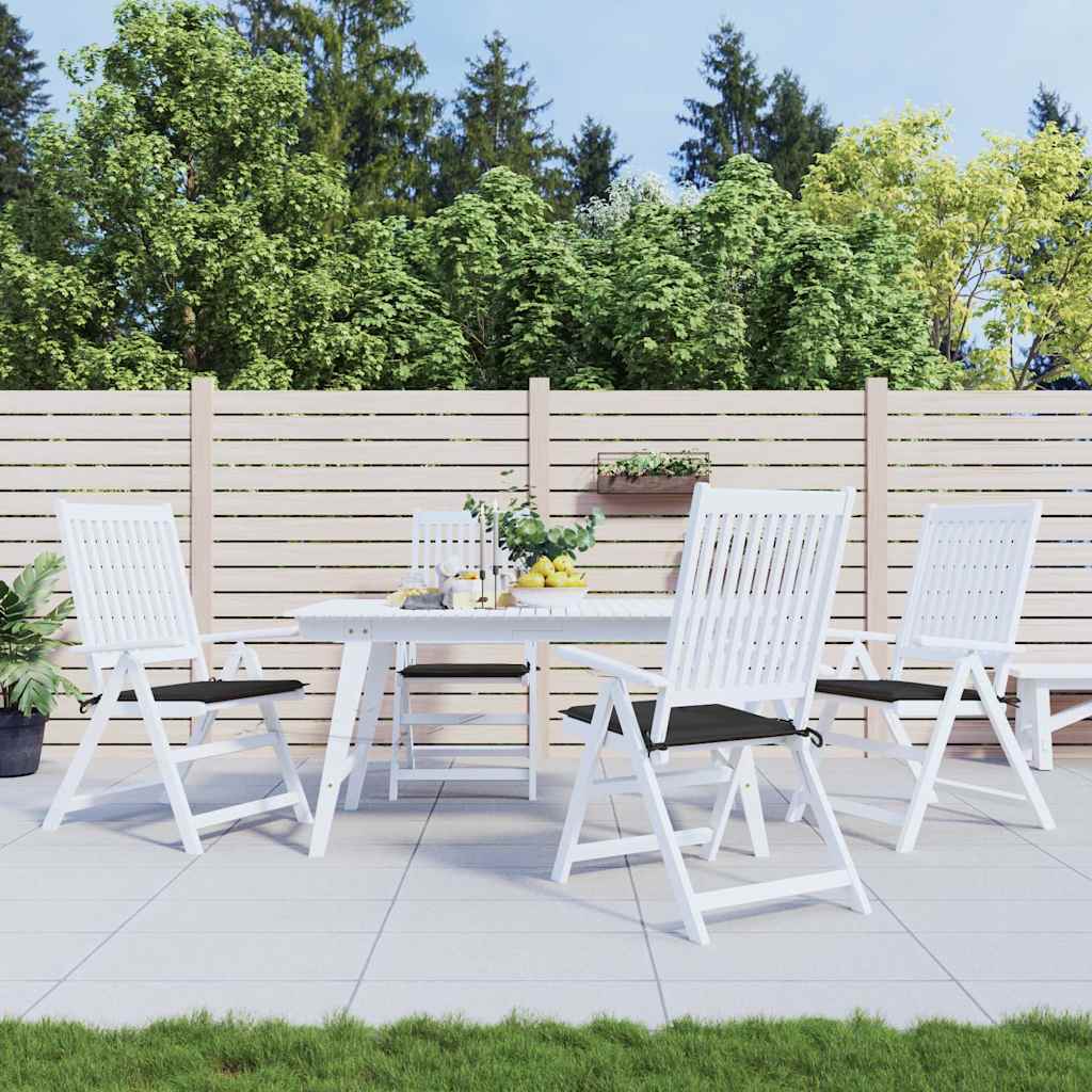 Vidaxl tuinstoelkussens 4 st 40x40x4 cm oxford stof zwart