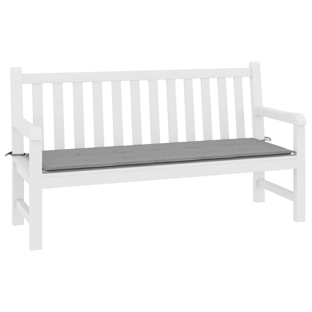 VidaXL Gartenbankkissen 200x50x4 cm Oxford-Gewebe Grau