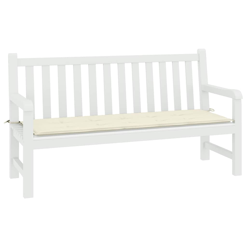 Vidaxl tuinbankkussen 200x50x4 cm oxford stof crèmekleurig