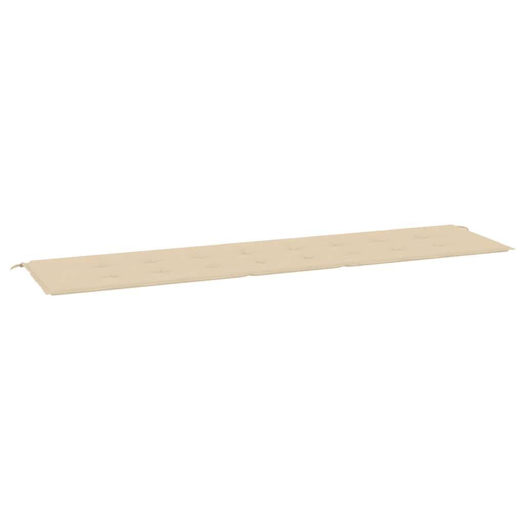 VidaXL Gartenbankkissen 200x50x4 cm Oxford-Gewebe Beige