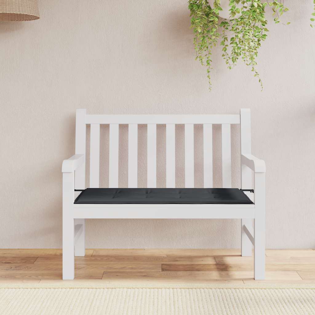 Vidaxl tuinbankkussen 100x50x4 cm oxford stof zwart