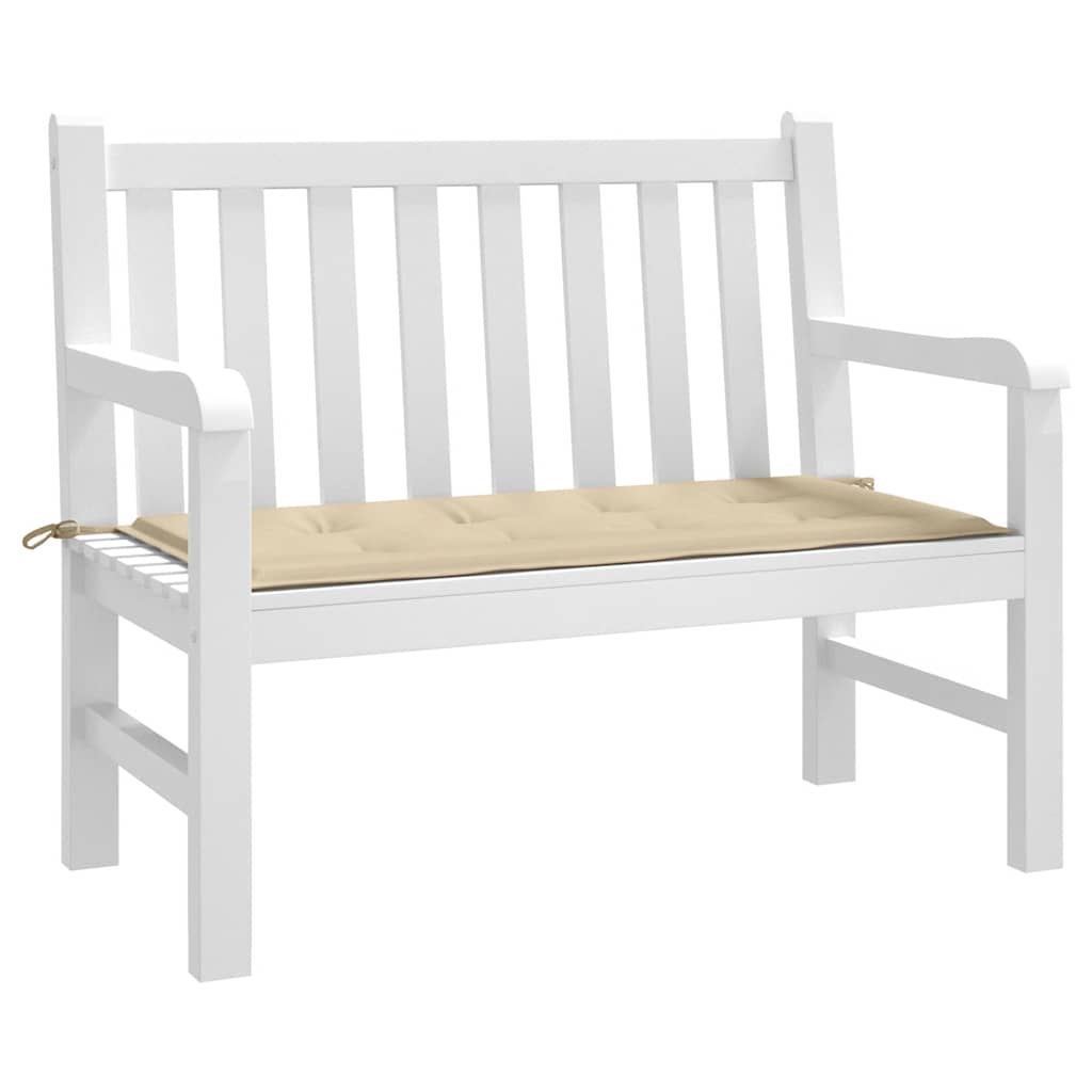 VidaXL Gartenbankkissen 100x50x4 cm Oxford-Gewebe Beige