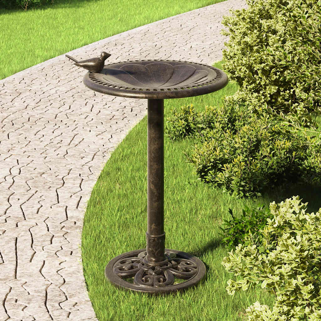 VidaXL Vogeltränke, Kunststoff, Bronze