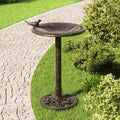 VidaXL Vogeltränke, Kunststoff, Bronze