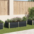 Vidaxl plantenbak verhoogd 160x80x45 cm gegalvaniseerd staal antraciet