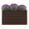 Vidaxx -Pflanzer vermehrte 100x100x45 cm Verzinkung Stahlbraun