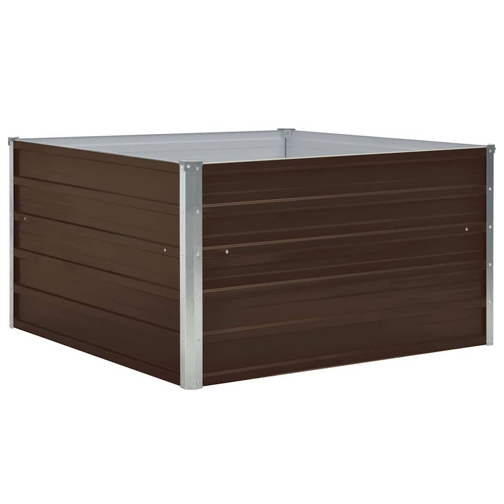 Vidaxx -Pflanzer vermehrte 100x100x45 cm Verzinkung Stahlbraun