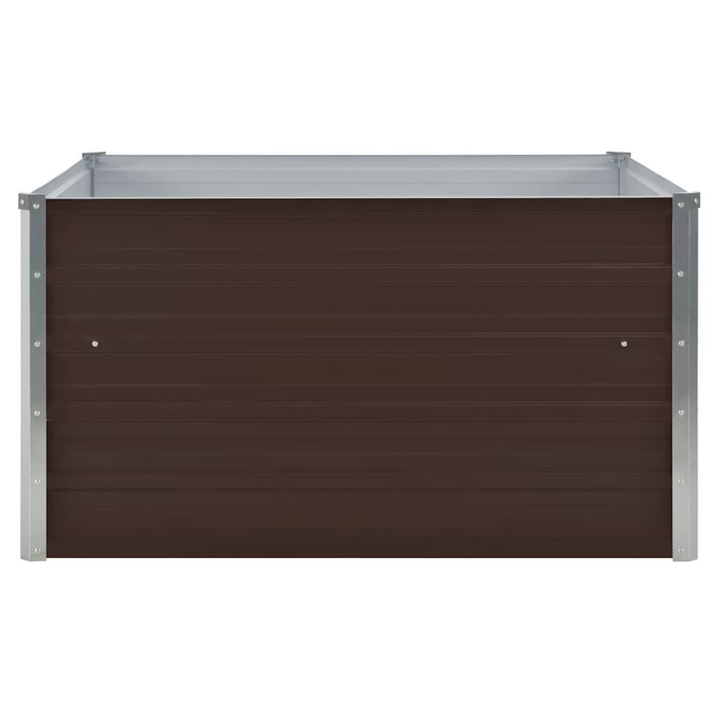 Vidaxx -Pflanzer vermehrte 100x100x45 cm Verzinkung Stahlbraun
