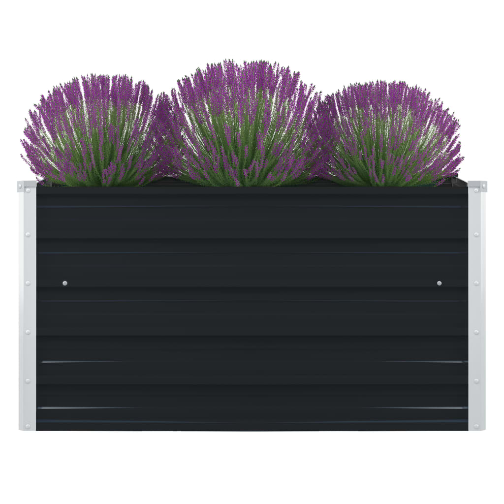 VidaXL Hochbeet 100x100x45cm Verzinkter Stahl Anthrazit